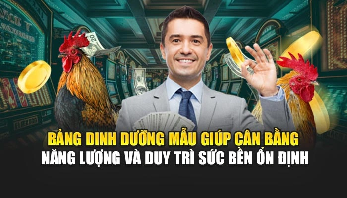 Cách Nuôi Gà Đá FEBET – Rèn Luyện Thể Lực, Tăng Phong Độ 2 Bảng dinh dưỡng mẫu giúp cân bằng năng lượng và duy trì sức bền ổn định