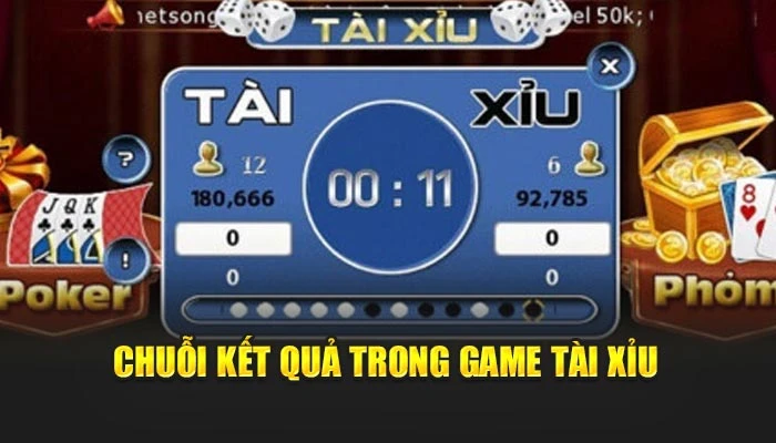 Chuỗi kết quả trong game tài xỉu