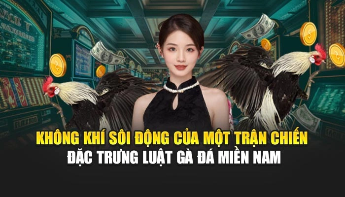 Không khí sôi động của một trận chiến đặc trưng luật gà đá miền Nam