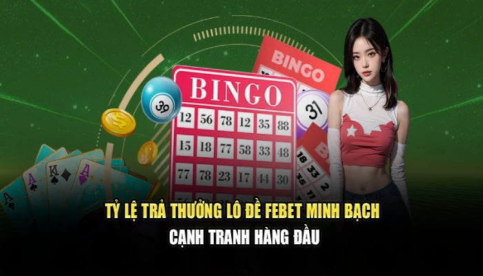 Tỷ lệ trả thưởng lô đề Febet minh bạch, cạnh tranh hàng đầu